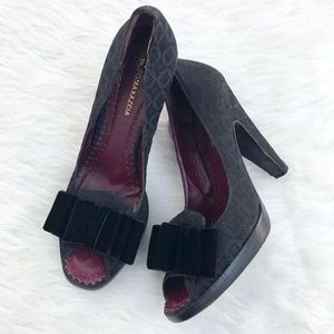 BCBG open toe heels